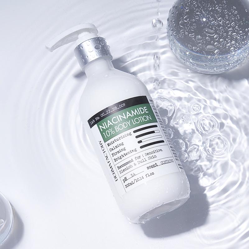 Crema corporal coreana con Niacinamida 10% para tono uniforme