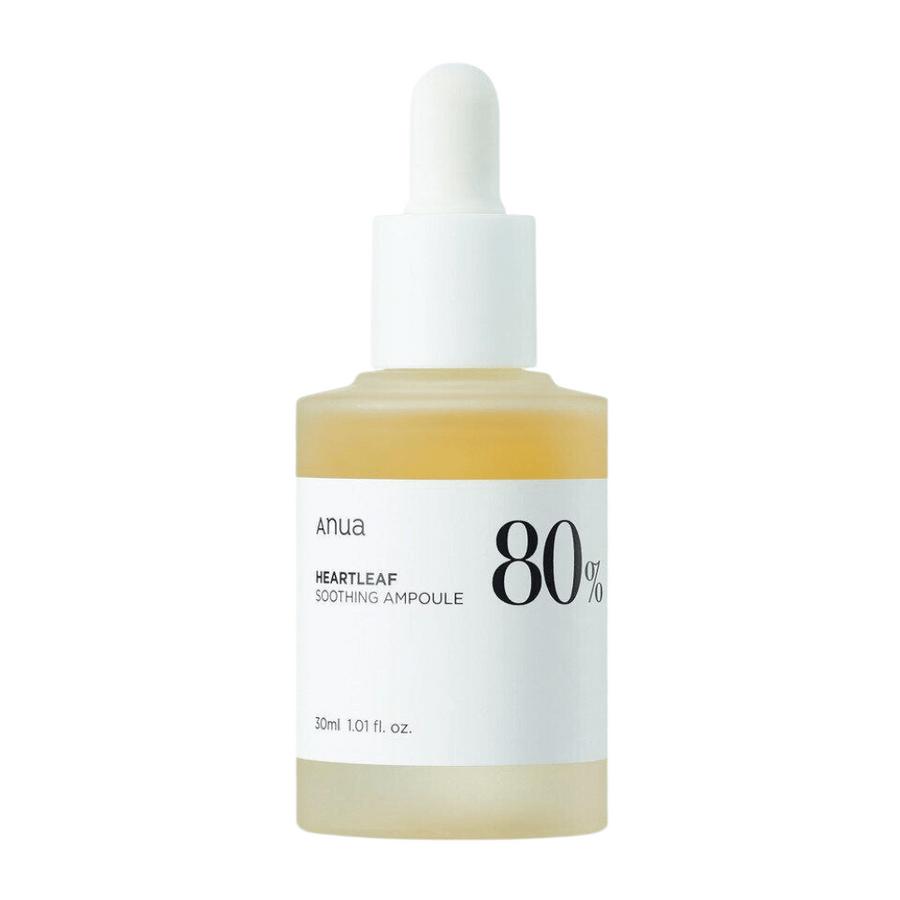 ANUA Heartleaf 80% Soothing Ampoule para acné y rojeces 30ml